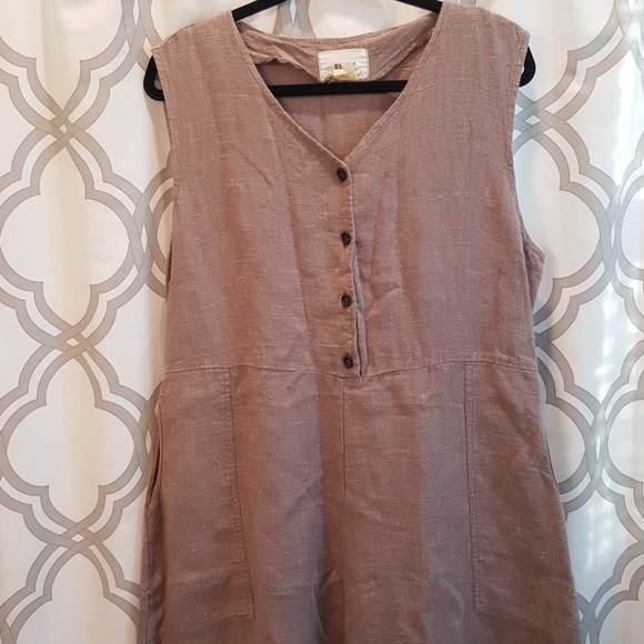 Flax Dresses & Skirts - Flax Linen Tank Lagenlook Dress L